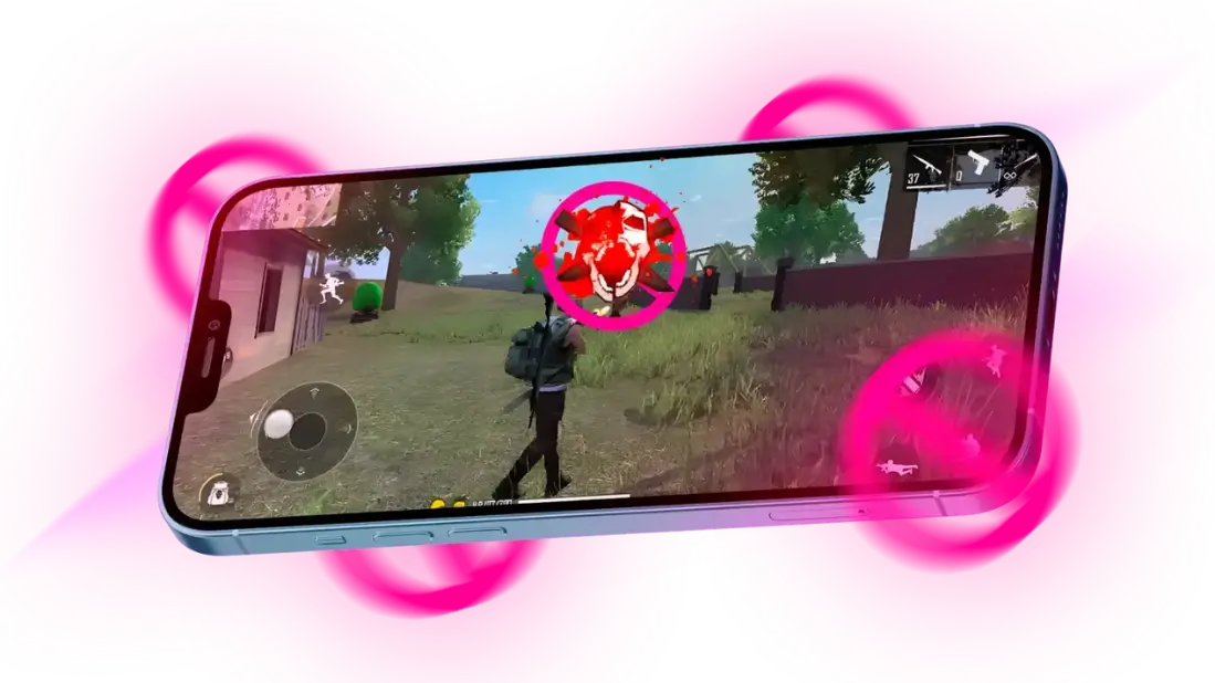 Banner mostrando que a mira gruda na cabeça